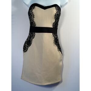 Justify Strapless Lace Bodycon Dress
